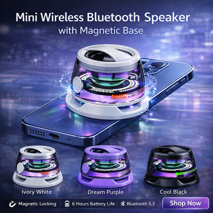 Mini Magnetic Bluetooth Speaker: Compact, Wireless & Ready Anywhere